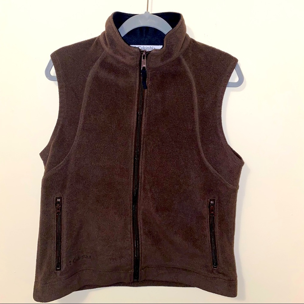 Columbia Fleece Turtleneck Zip-Up Vest unisex/OS